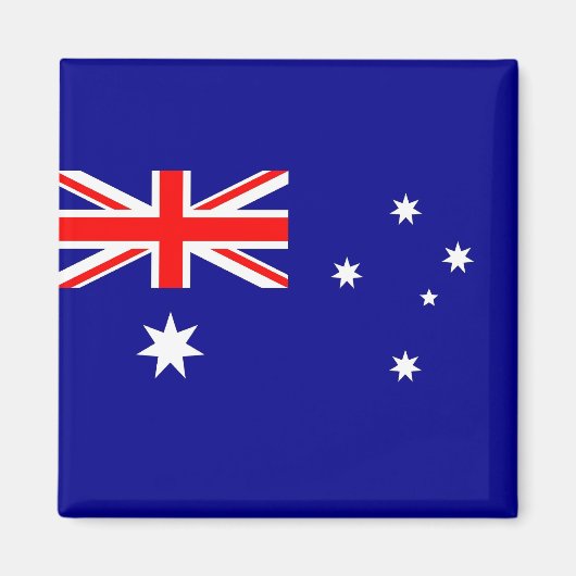 Magneet met vlag van Australië (Voorkant)
