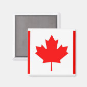 Magneet met vlag van Canada (Voorkant / Achterkant)