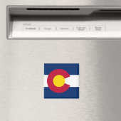 Magneet met vlag van Colorado State - Verenigde St (Insitu (Vaatwasser))