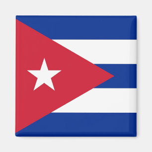 Magneet met vlag van Cuba