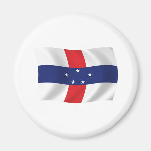 Magneet met vlag van de Nederlandse Antillen
