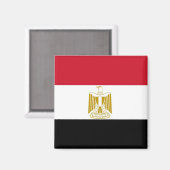Magneet met vlag van Egypte (Voorkant / Achterkant)