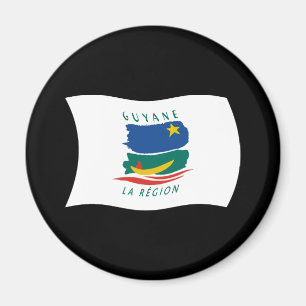 Magneet met vlag van Frans-Guyana