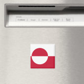 Magneet met vlag van Groenland (Insitu (Vaatwasser))