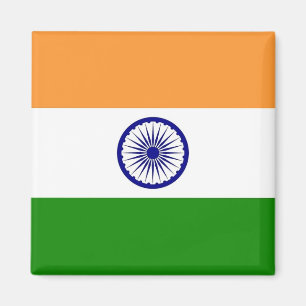 Magneet met vlag van India