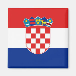 Magneet met vlag van Kroatië