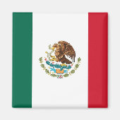 Magneet met vlag van Mexico (Voorkant)