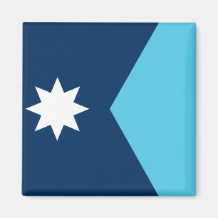 Magneet met vlag van Minnesota, VS
