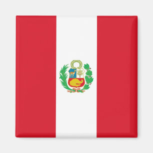 Magneet met vlag van Peru