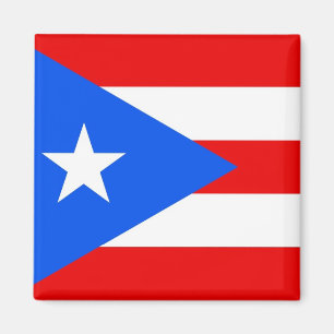Magneet met vlag van Puerto Rico - Verenigde State