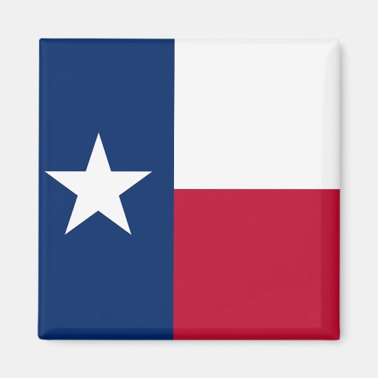 Magneet met Vlag van Texas State - USA (Voorkant)