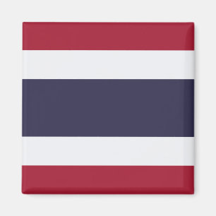 Magneet met vlag van Thailand