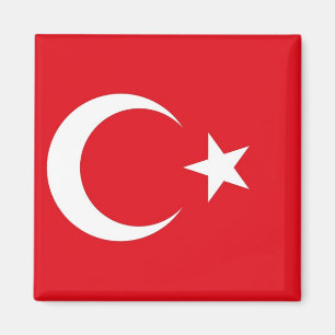 Magneet met vlag van Turkije