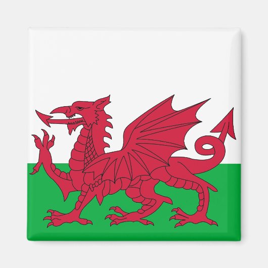 Magneet met vlag van Wales (Voorkant)