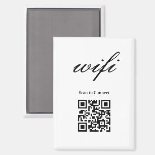 Magneet Modern Wifi Qr Code
