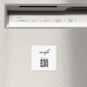 Magneet  | Modern Wifi Qr Code  (Insitu (Vaatwasser))