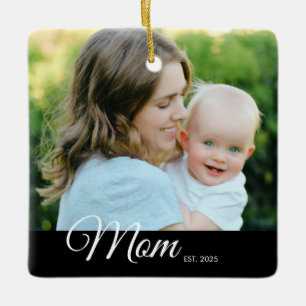 Magneet Moeder Opgericht Foto Moederdag Cadeau Keramisch Ornament