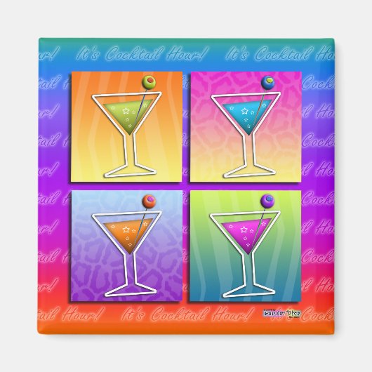 Magneet - Pop Art Martinis (Voorkant)