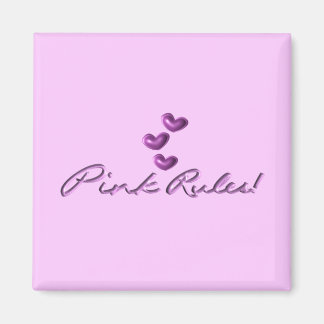 Magneet - roze regels 3 harten