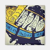 MAGNEET: SARDINES UIT DE GOLF VAN MEXICO MAGNEET (Voorkant)