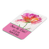 Magneet save the date roze (Linkerzijde)