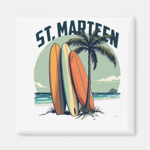 Magneet St. Maarten – Surfplanken en retrostrand