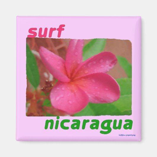Magneet - surf Nicaragua (Voorkant)