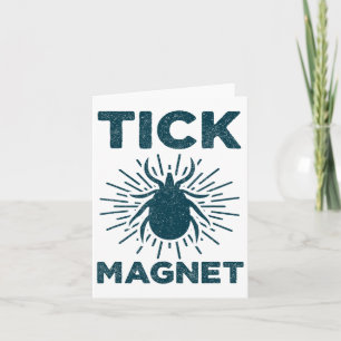 Magneet T-shirt voor Teken Grappige Kamperen en Wa Kaart