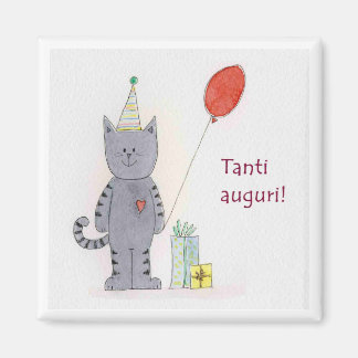 Magneet "Tanti auguri!"