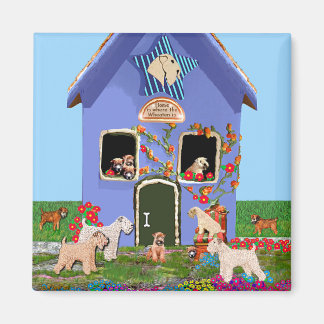 Magneet: "Thuis is waar de Wheaten is" Magneet