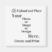 Magneet uw ontwerp of foto-upload (Voorkant)