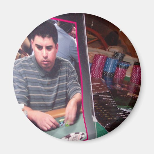 magneet van de pokerspeler (Voorkant)