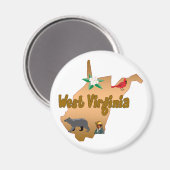 Magneet van West Virginia (Voorkant / Achterkant)