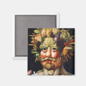 Magneet: Vertumnus (Portret van Rudolf II) Magneet (Voorkant / Achterkant)