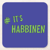 Magneet Vierkante Kartonnen Onderzetter (Voorkant)