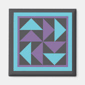 Magneet - Vliegende Hollander Quilt Block (Voorkant)