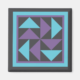Magneet - Vliegende Hollander Quilt Block