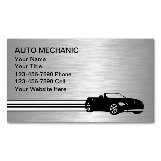 magneet voor mechanische Visitekaartjes voor motor (Voorkant)