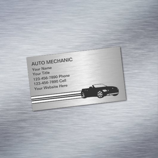 magneet voor mechanische Visitekaartjes voor motor (Voorbeeld)