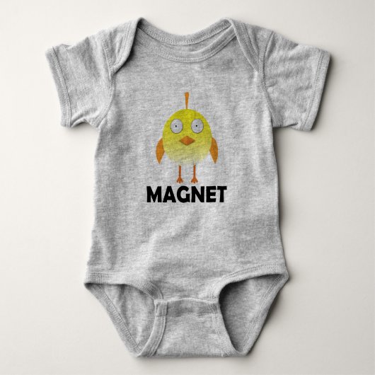 Magneet voor meiden - Baby Jersey Bodysuit (Voorkant)