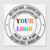 Magneet voor zakelijke kaartjes met op maat gemaak (Voorkant)