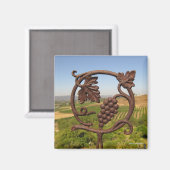 Magneet - Wijn land tuin (Voorkant / Achterkant)