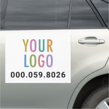 Magneet Zakelijk Bord voor Auto's Aangepast Logo P