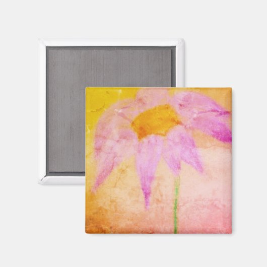 Magneet: Zen Vibrancy Lavendel Bloem Magneet (Voorkant / Achterkant)