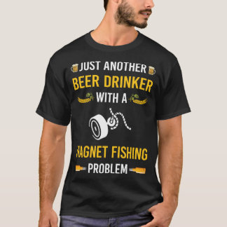 Magneetvissen voor bierdrinkers t-shirt