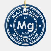 Magnesium Element Blue keramisch sieraad Ornament (Achterkant)