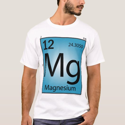 Magnesium (Mg) Element T-Shirt - Alleen voor (Voorkant)