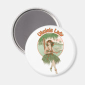 Magnet #1 de la dame Ukulele (Recto/Verso)