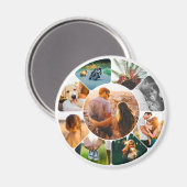 Magnet 9 Photo Rond Magneet (Voorkant / Achterkant)