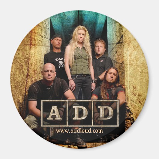 Magnet A.D.D. - Round (Devant)